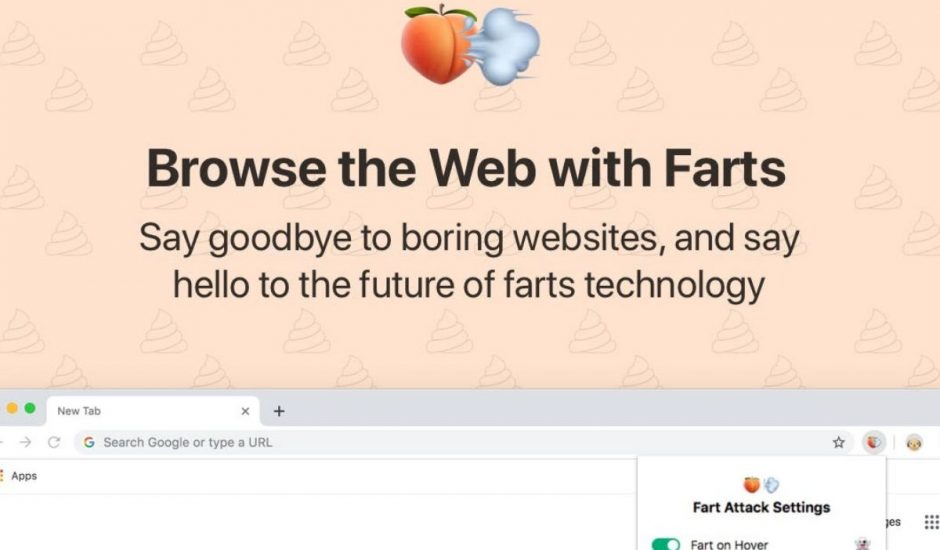 extension chrome fart attack