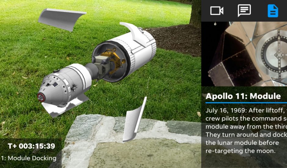 Une application pour revoir le départ de Apollo 11 en realité augmentée