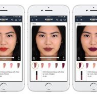 Aperçu de l'essai virtuel de maquillage via Amazon