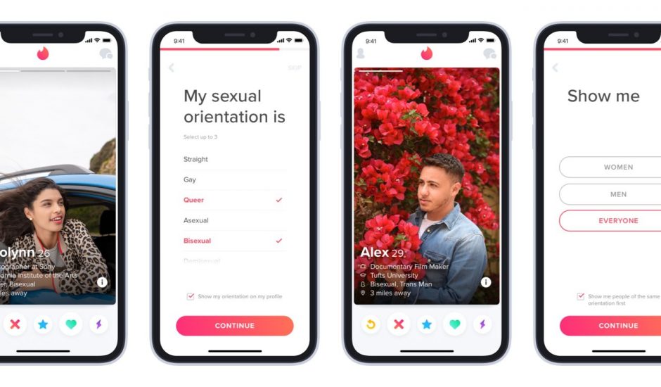 Tinder permet enfin aux personnes LGBTQ+ de préciser leur orientation.