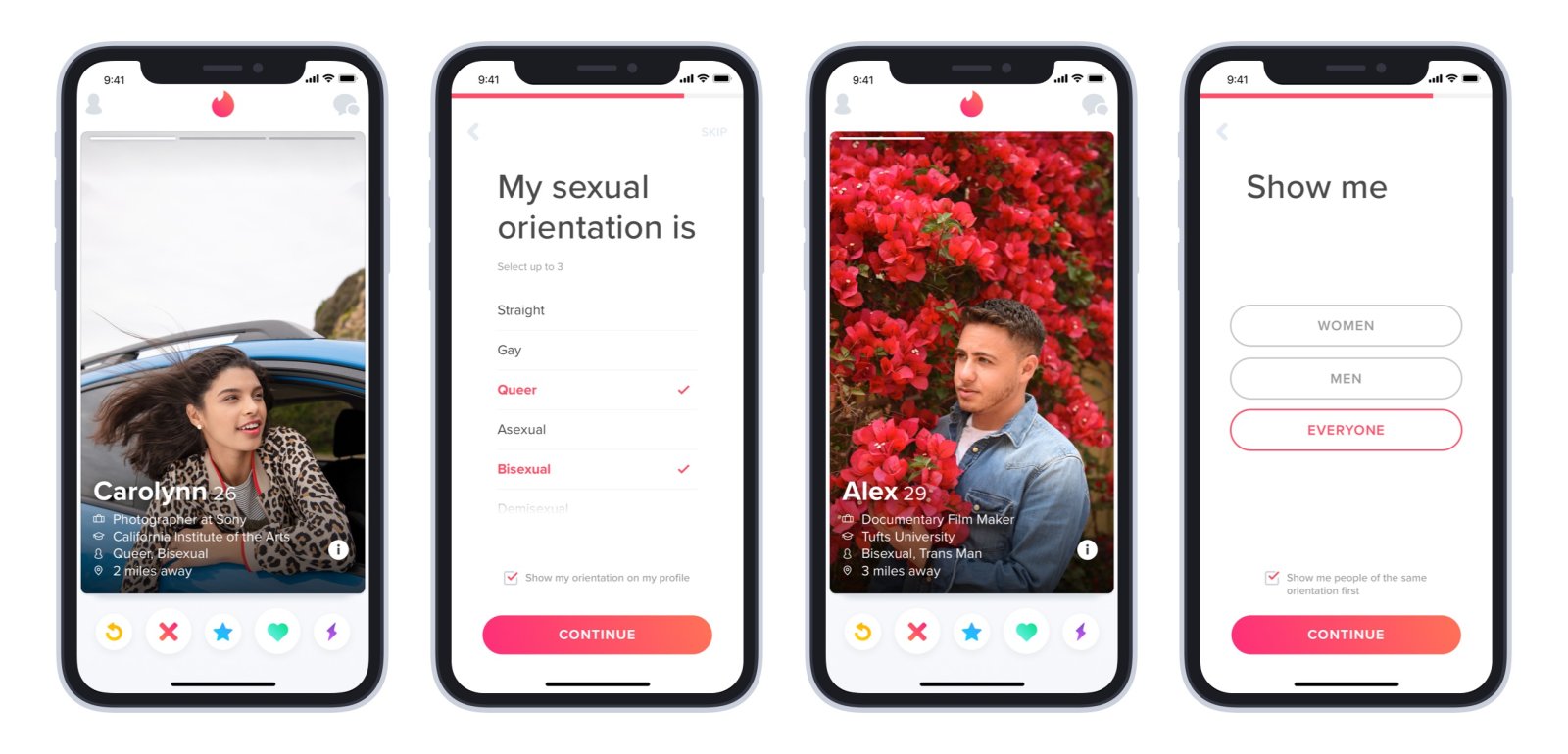 Tinder permet enfin aux personnes LGBTQ+ de préciser leur orientation.