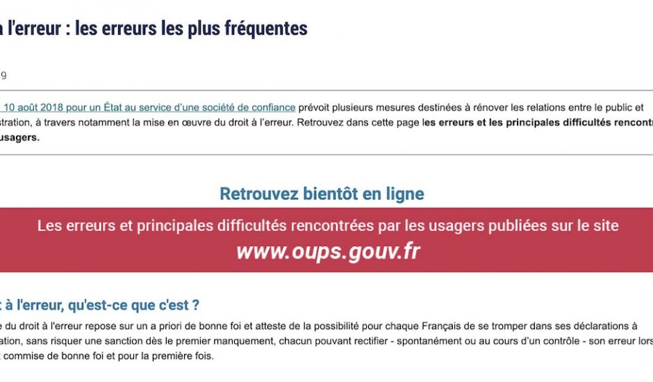 oups.gouv.fr nouveau site du gouvernement