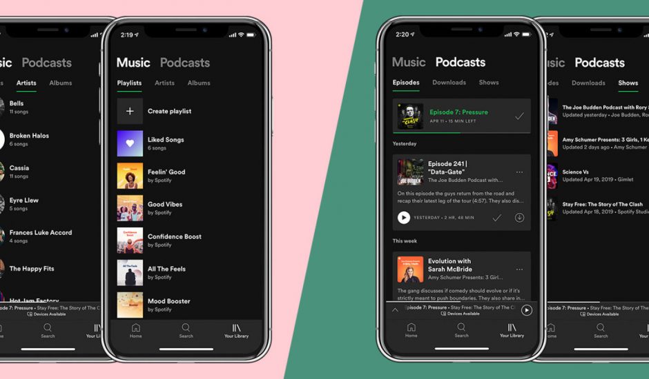 Le podcast mis à la même hauteur que la musique sur Spotify.