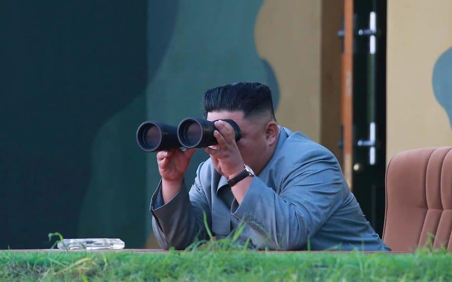 Kim Jong-Un le 25 juillet 2019. Crédit : KCNA VIA KNS / AFP