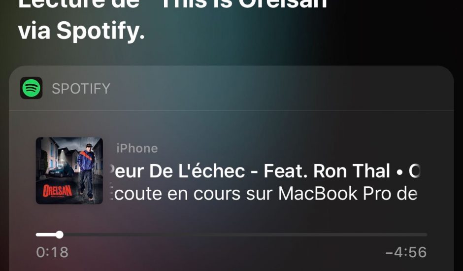 Siri est désormais capable de lancer une chanson sur Spotify