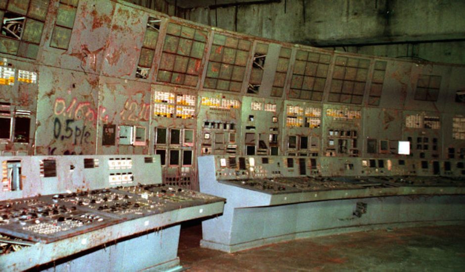 La salle de contrôle du réacteur 4 ouverte au public