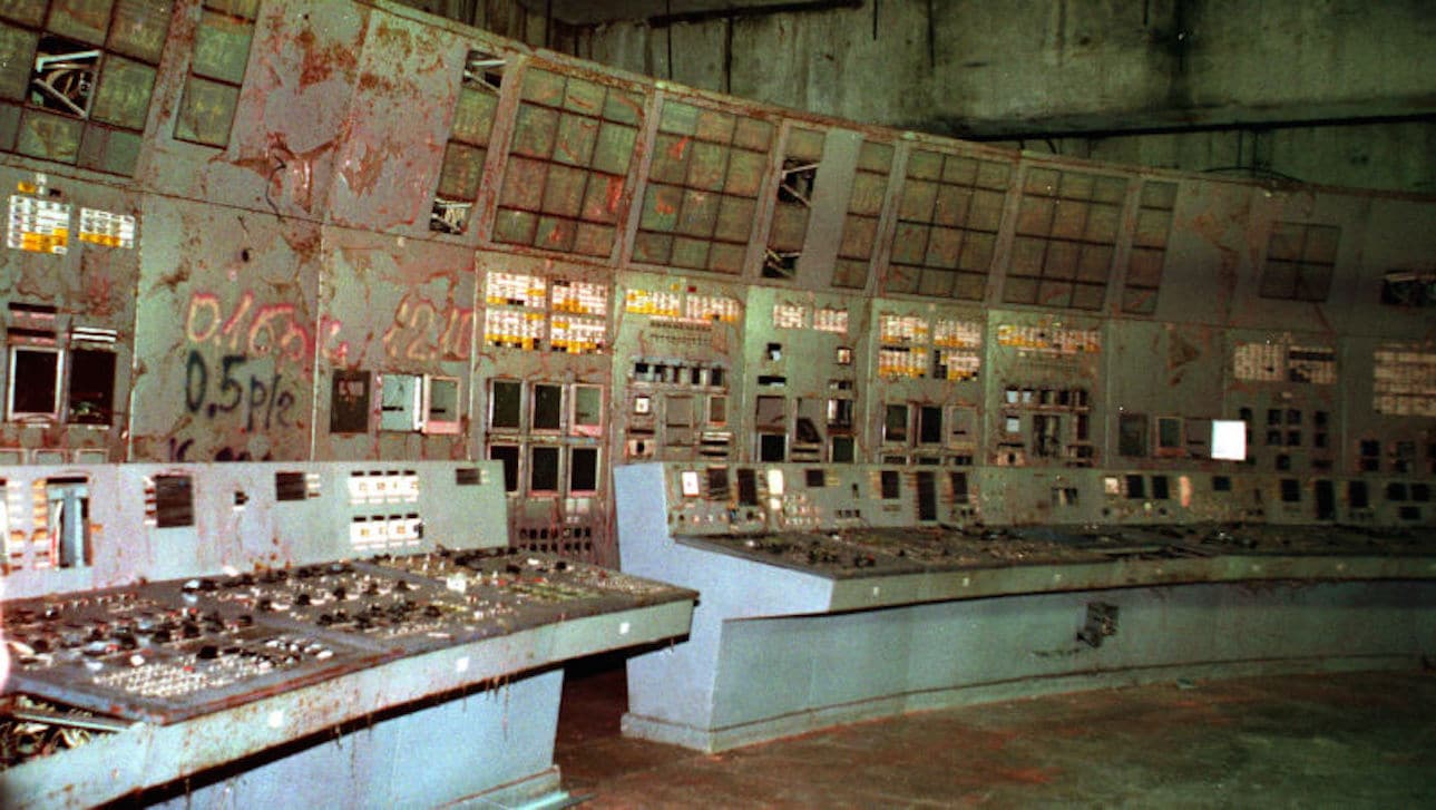 La salle de contrôle du réacteur 4 ouverte au public