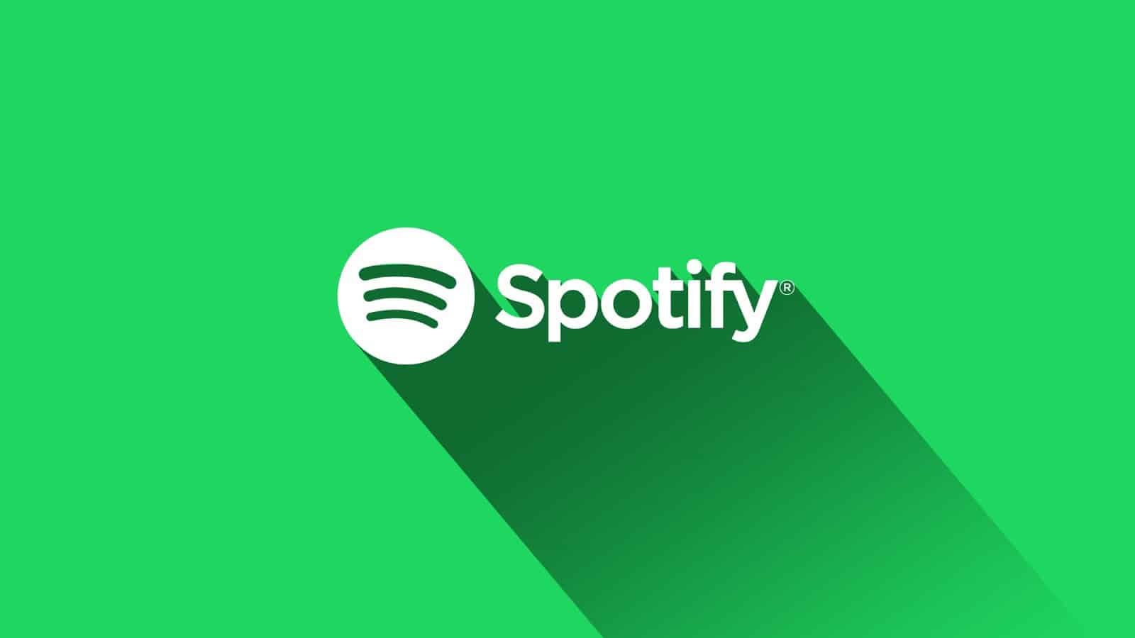 Le logo de Spotify sur un fond vert.