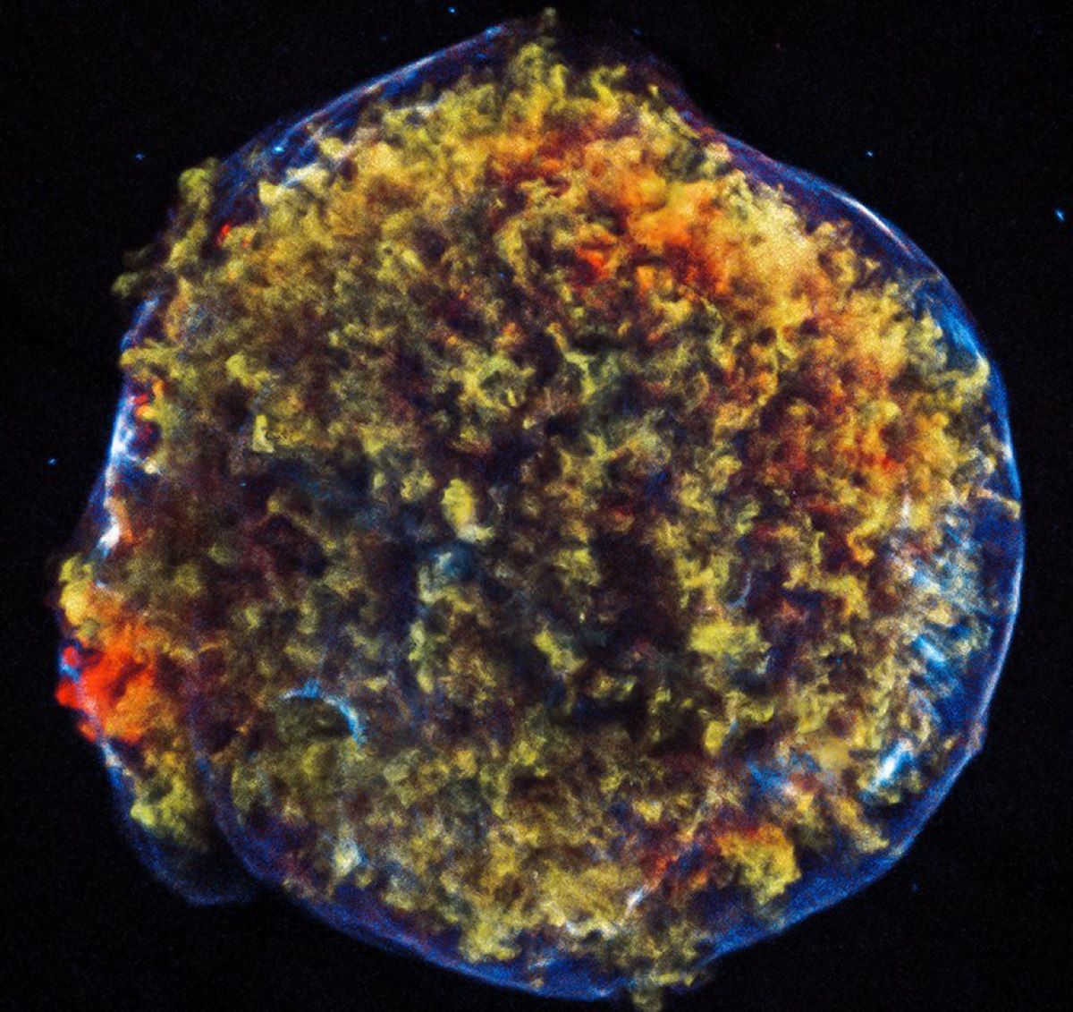 Image au rayon X de la supernova Tycho