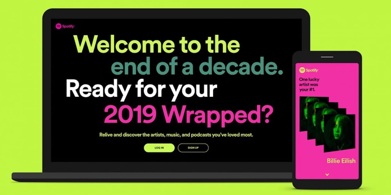 Spotify Wrapped 2019.