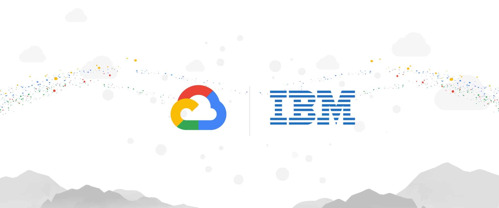 Google cloud s'associe à IBM.
