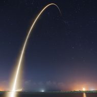 Les satellites ont été lancés depuis une fusée Falcon 9