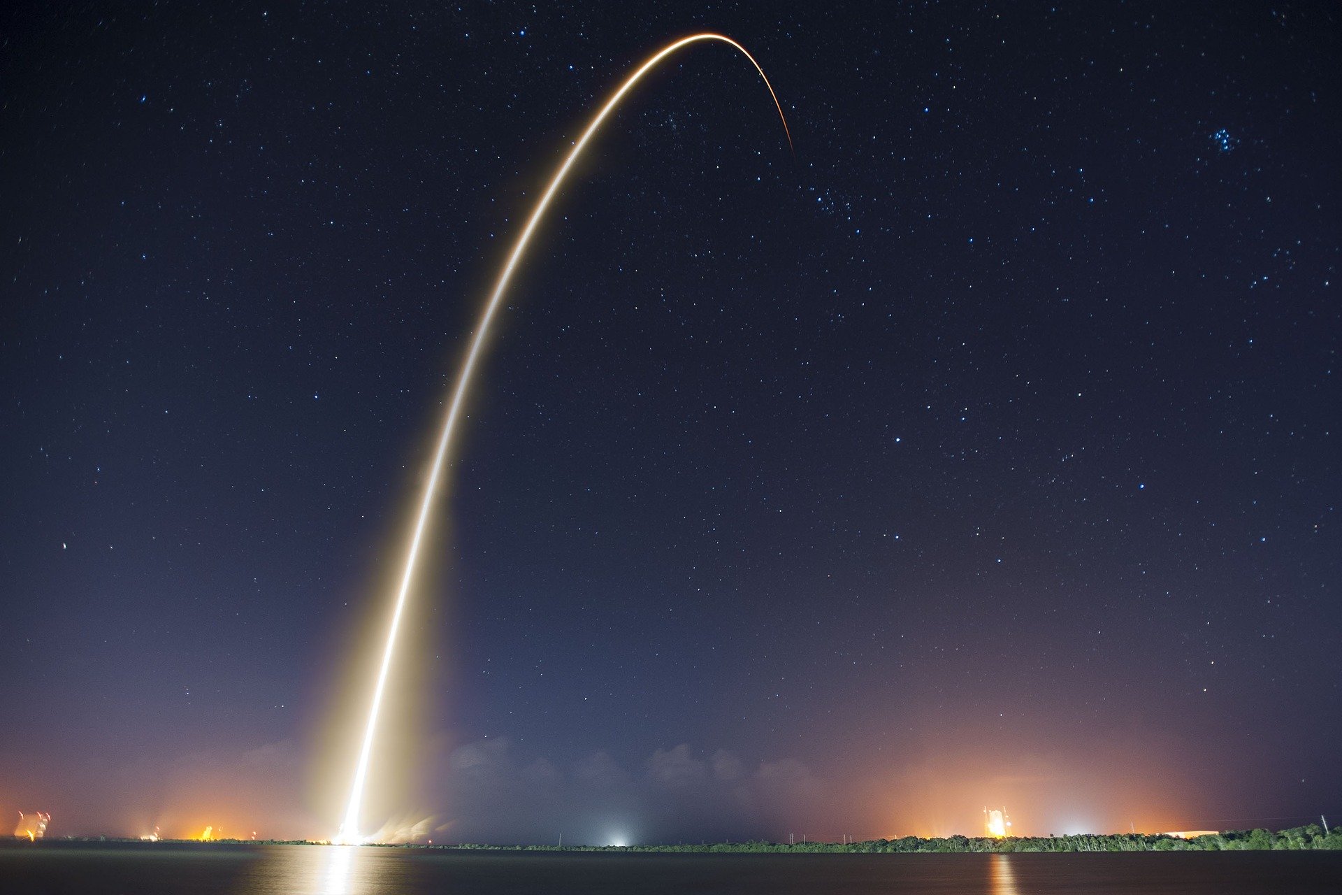 Les satellites ont été lancés depuis une fusée Falcon 9