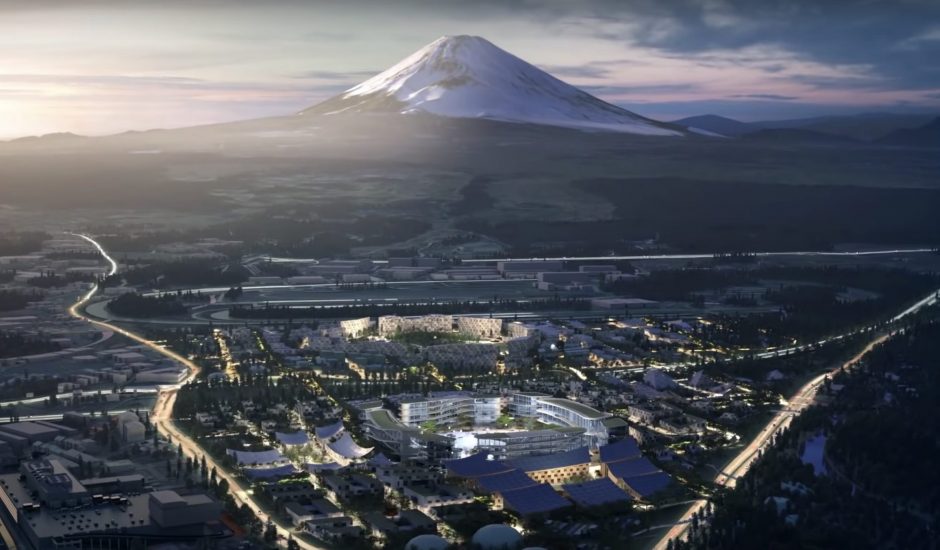 Woven City sera au pied du mont Fuji.