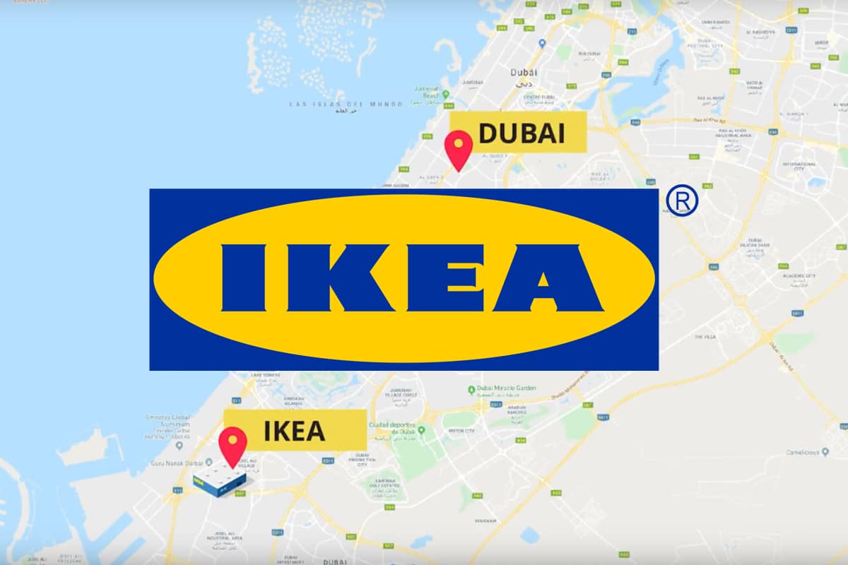 Ikea : le trajet séparant le centre de Dubai au magasin IKEA le plus proche.