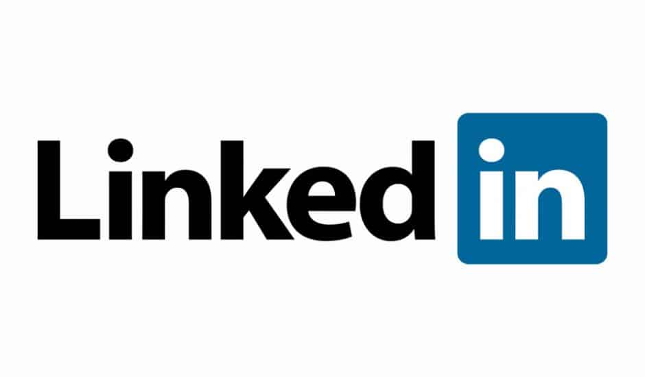 Le logo LinkedIn sur un fond blanc.
