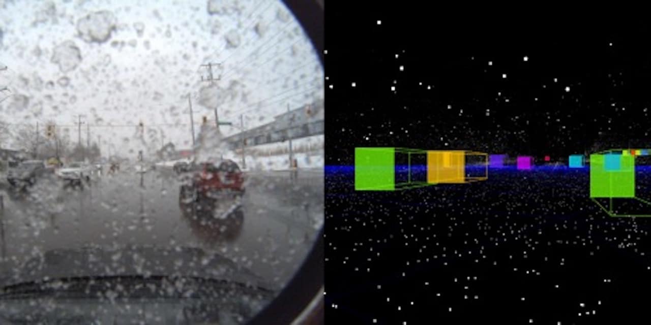Les véhicules autonomes peuvent rouler sous la neige.