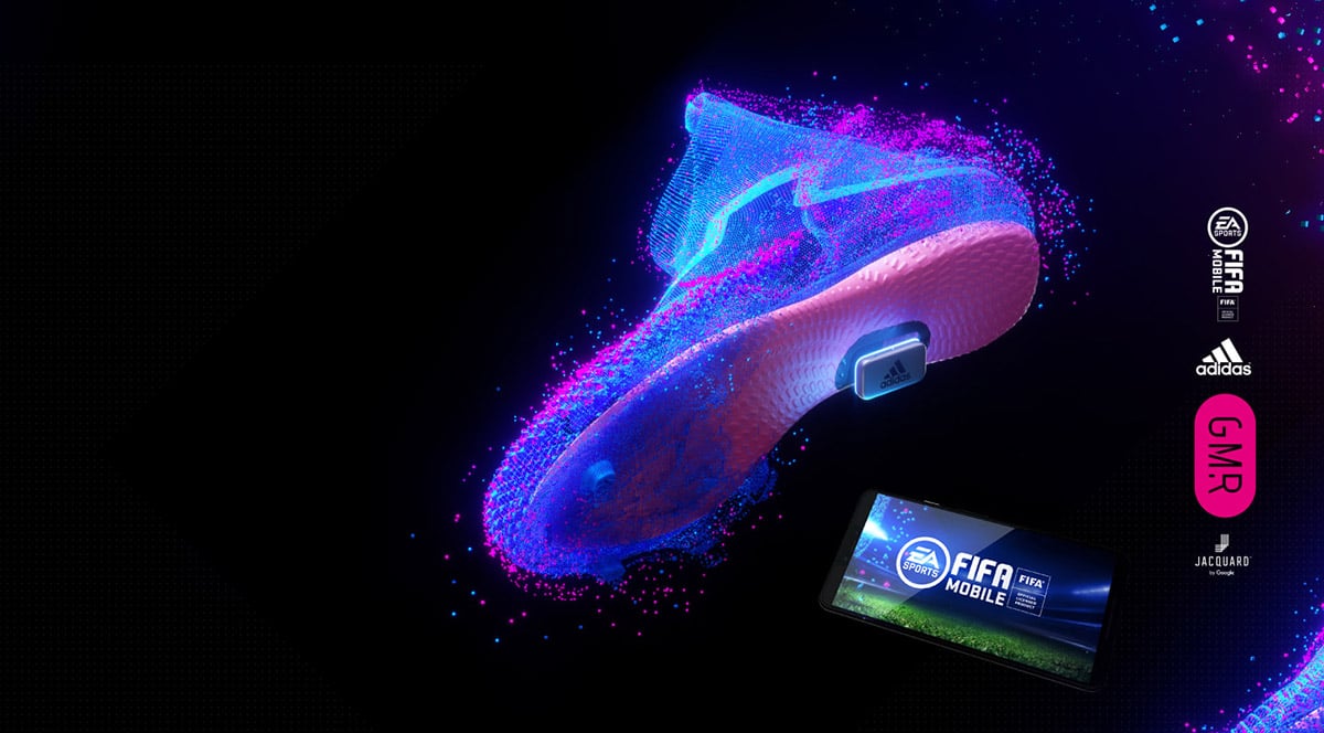 Image promotionnelle de la semelle connectée de la marque Adidas