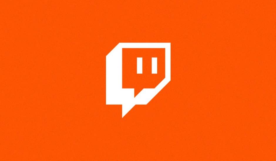 Soundcloud : le logo de Twitch sur fond orange.