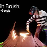 Tilt Brush : une femme peint un volcan en réalité virtuelle