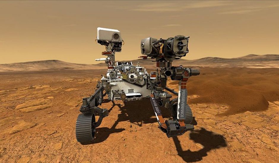 Une image de synthèse du Rover Mars Perseverance.