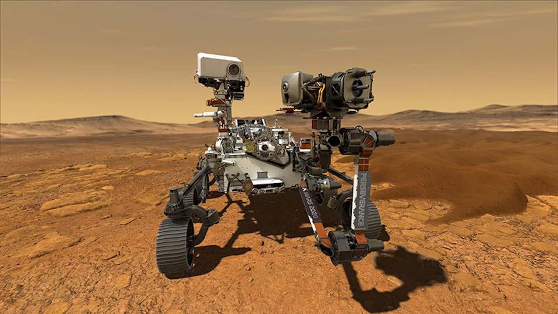 Une image de synthèse du Rover Mars Perseverance.