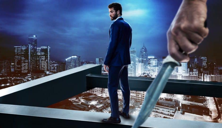 L'affiche de la série « Most Dangerous Game », avec l'acteur Liam Hemsworth et diffusée sur la plateforme Quibi.