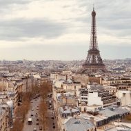Une vue aérienne de Paris