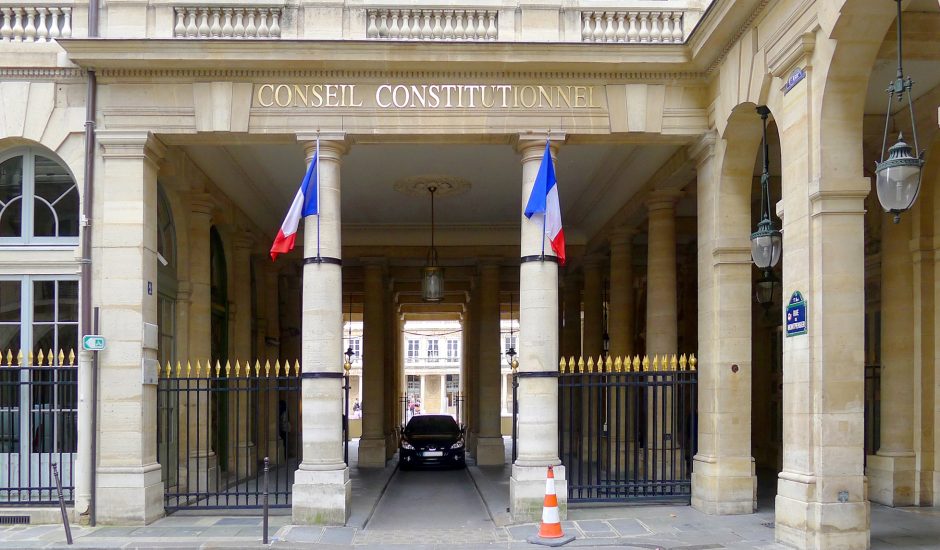 Conseil constitutionnel 2 rue de Montpensier.