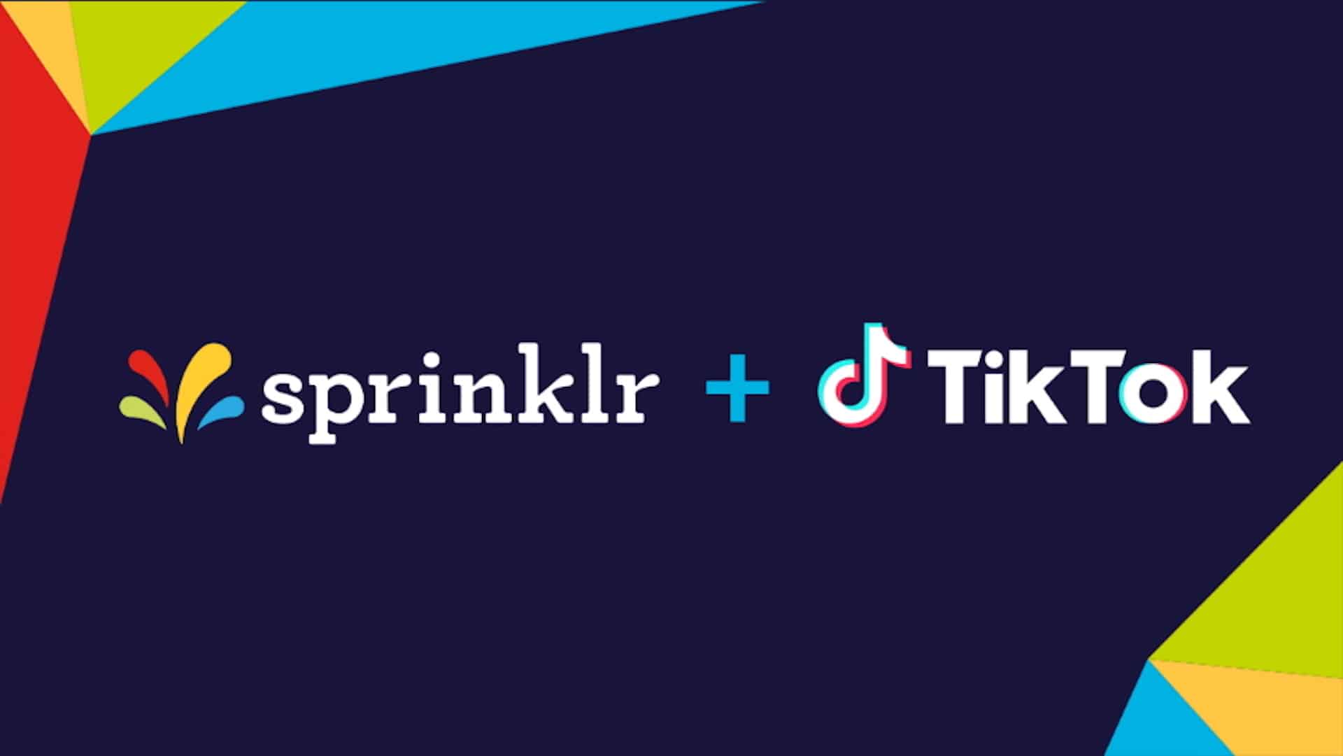 Illustration du partenariat entre Sprinklr et TikTok.