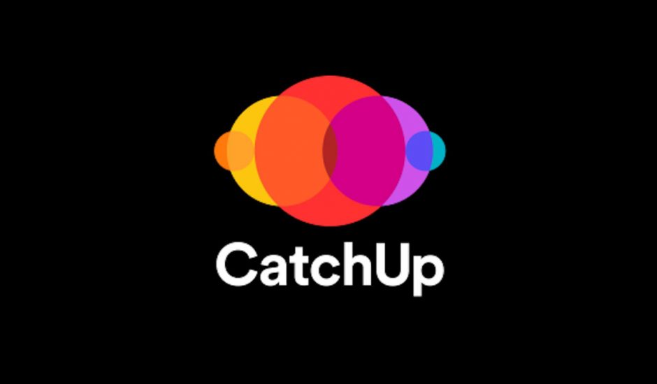 Le logo Catchup sur fond noir.
