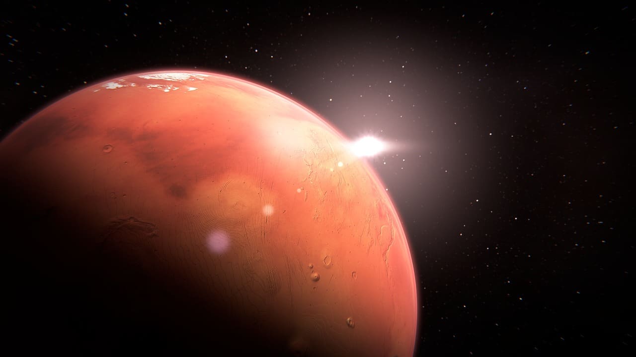 Une vision d'artiste de la planète Mars.