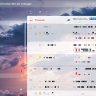 barre latérale agrandit sur Gmail