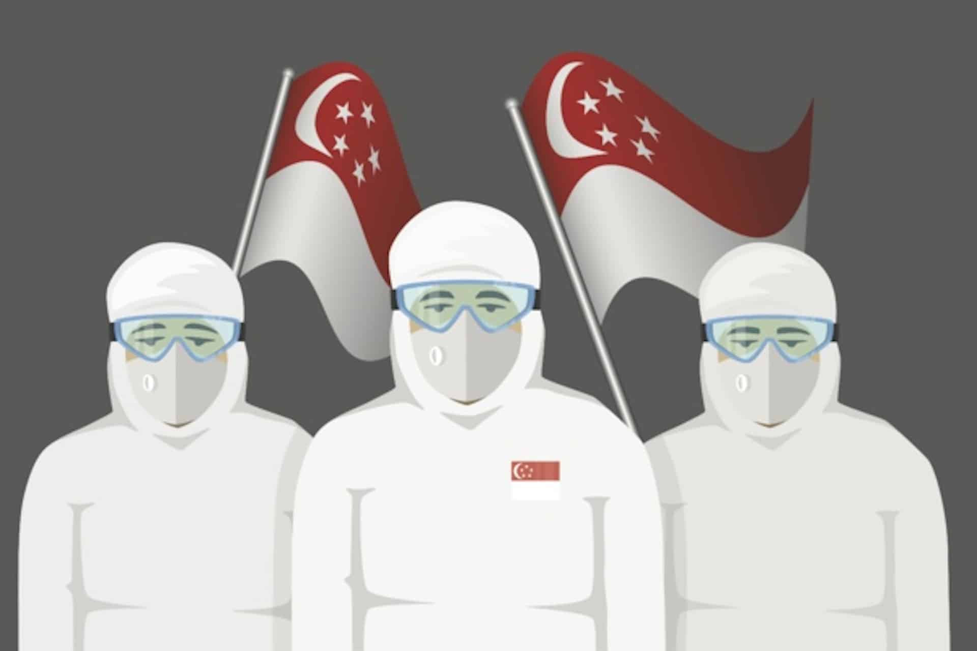 Illustration des médecins singapouriens.
