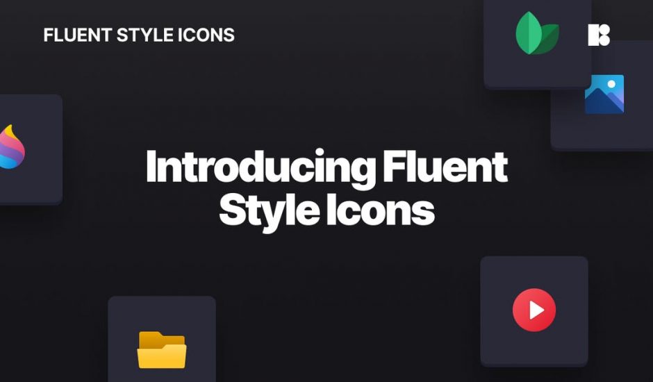 exemple des icônes dans le pack Fluent Icons