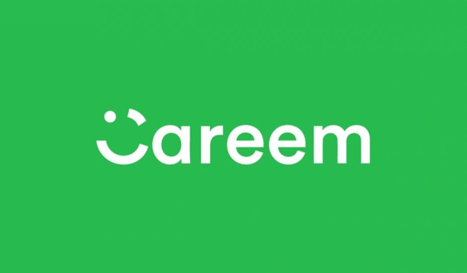 Le logo Careem sur un fond vert.