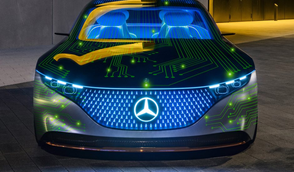 Image d'un véhicule Mercedes nouvelle génération.