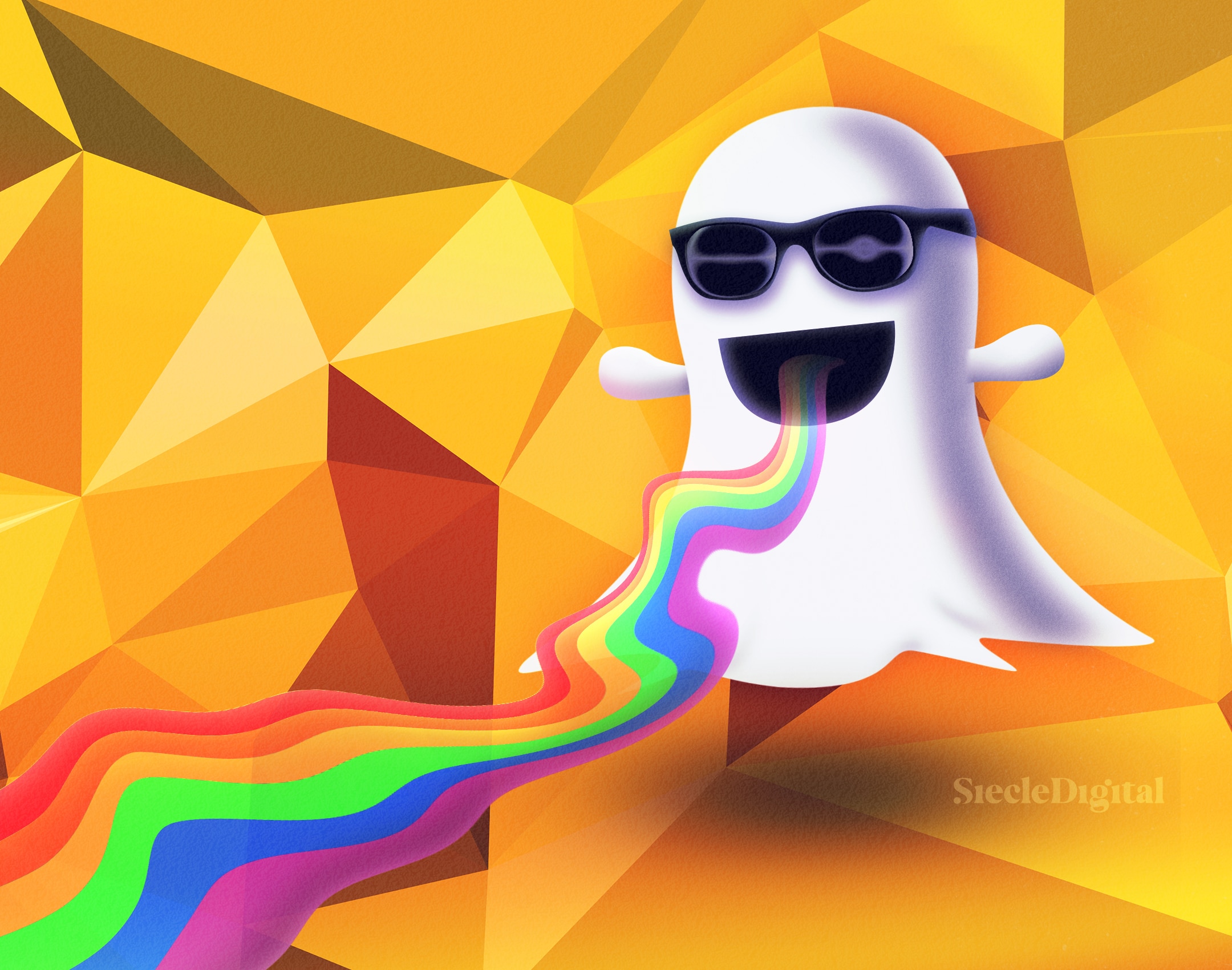 Illustration du logo de Snapchat