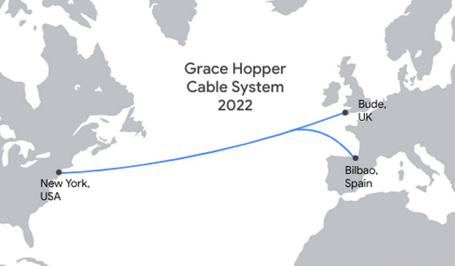 Schéma du câble Grace Hopper de Google.