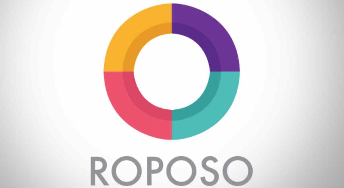 Le logo de l'application indienne Roposo.