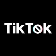 Une illustration du logo TikTok sur un fond noir.