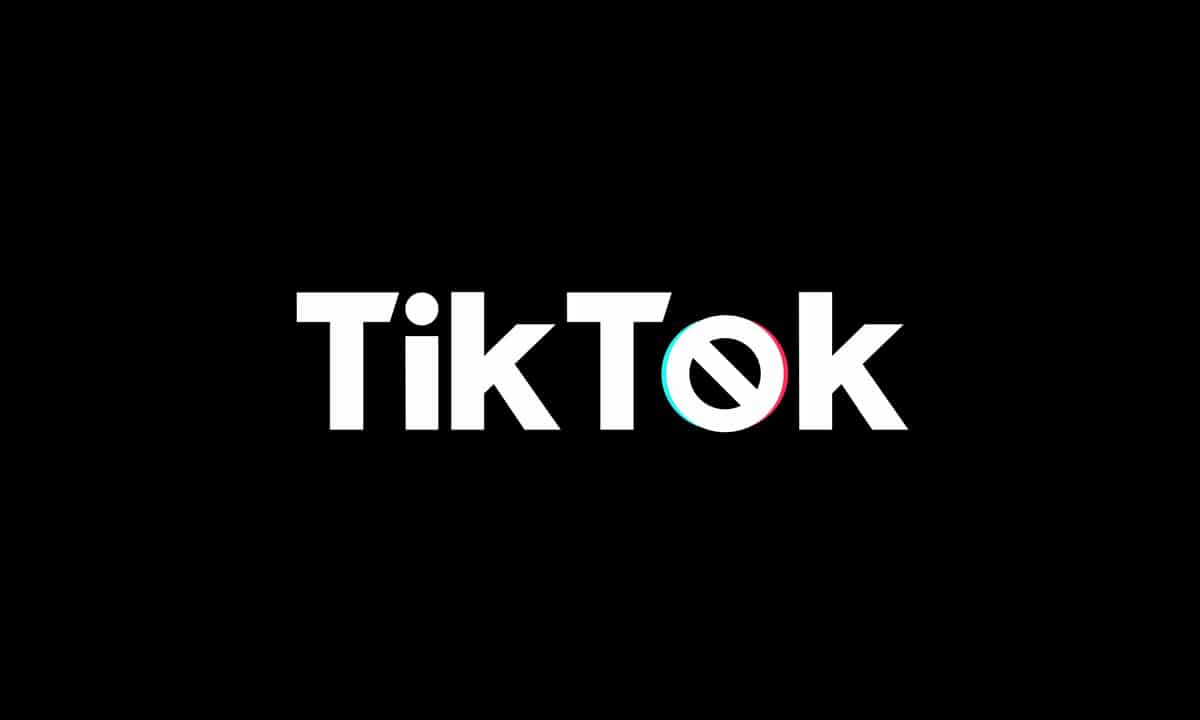 Une illustration du logo TikTok sur un fond noir.