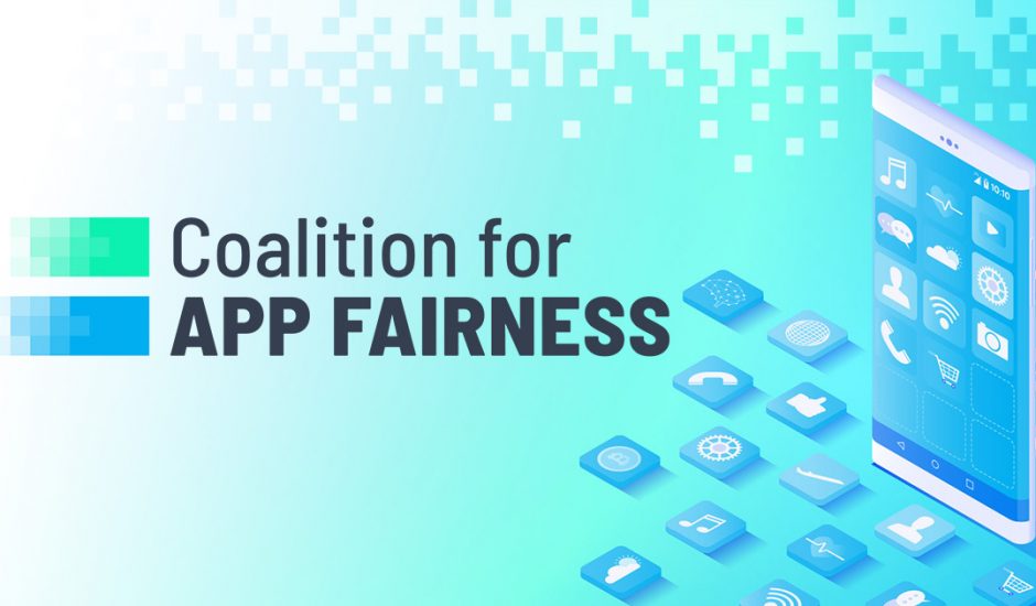 Logo de Coalition for app fairness