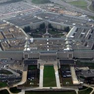 Une vue aérienne du Pentagone.