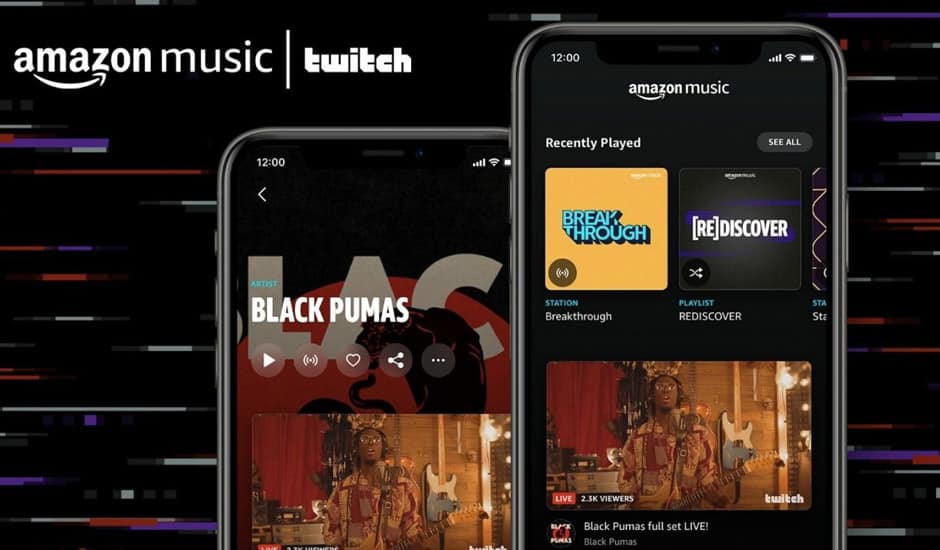 Aperçu de l'intégration Twitch à Amazon Music