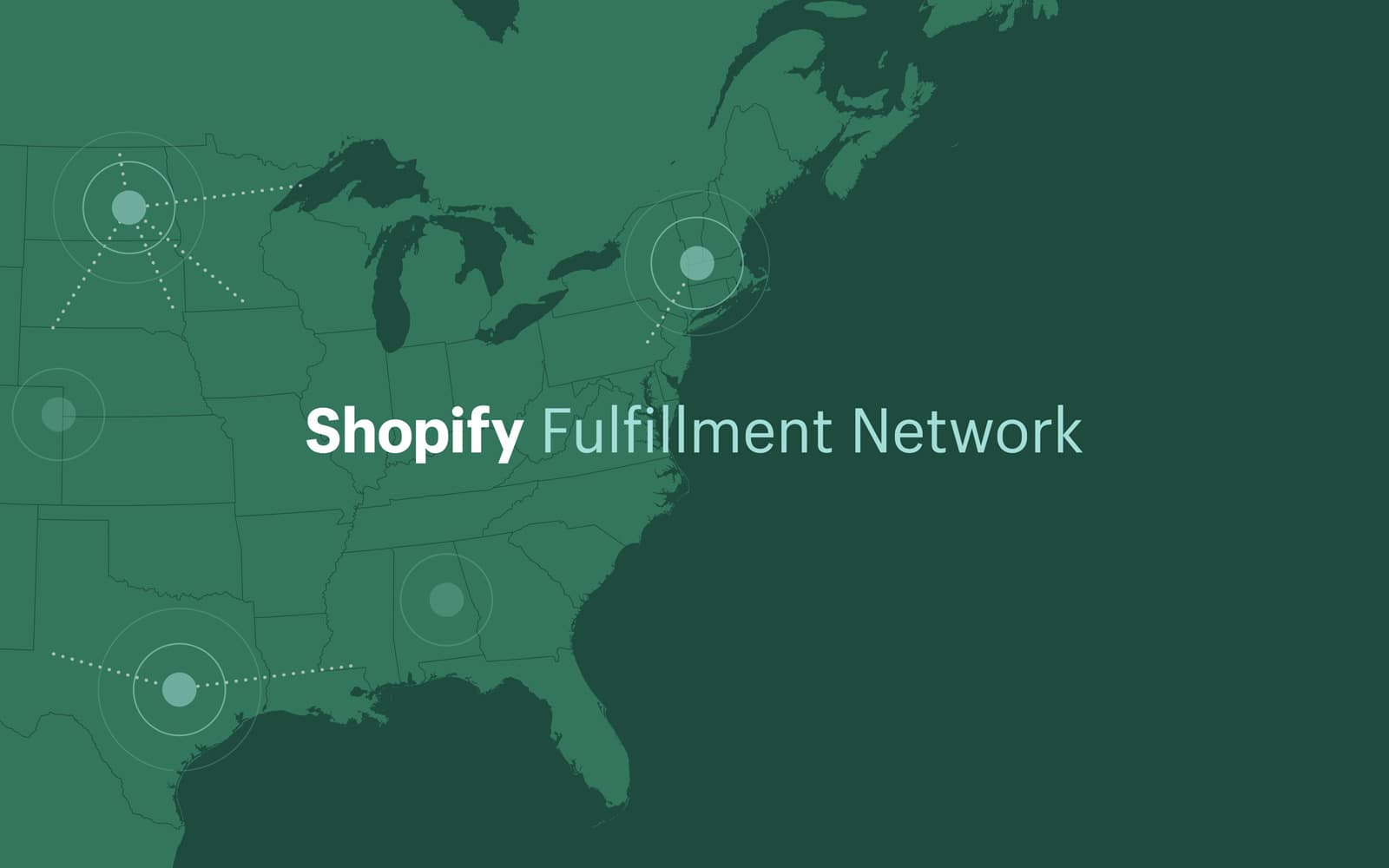 Illustration du Shopify Fulfillment Network.