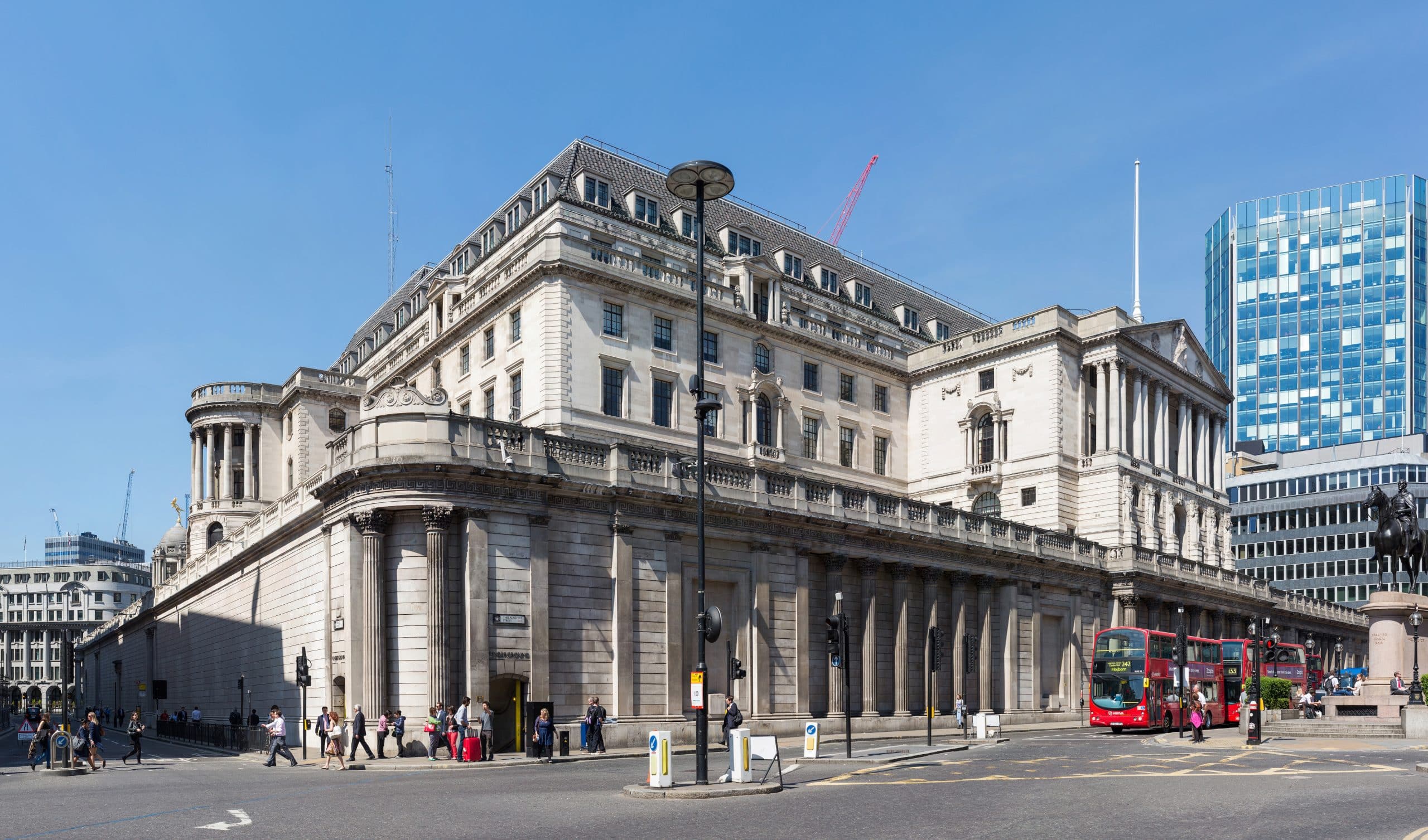 La Banque d’Angleterre, située dans la Cité de Londres