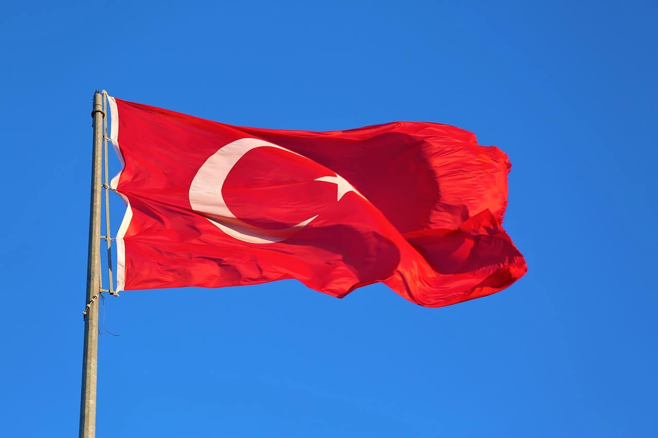 Le drapeau turque.
