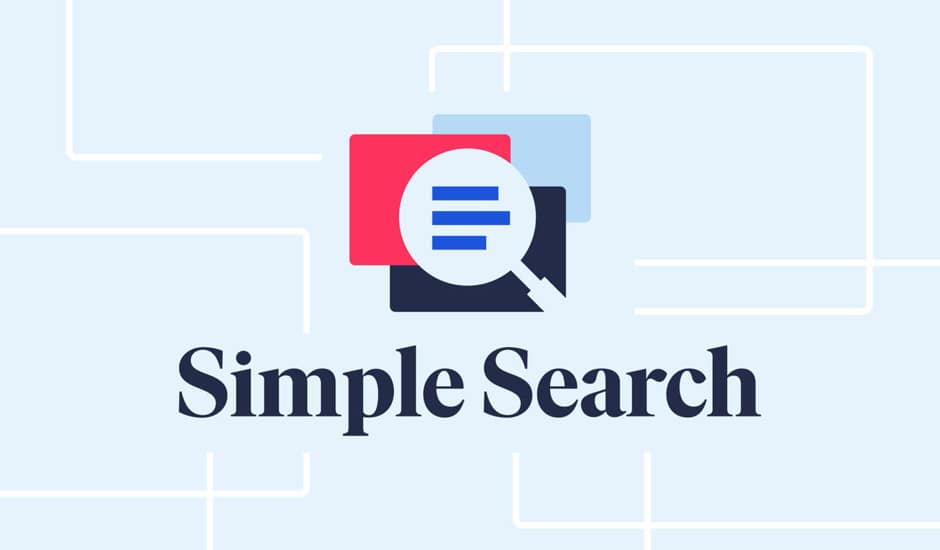 Le logo de Simple Search.