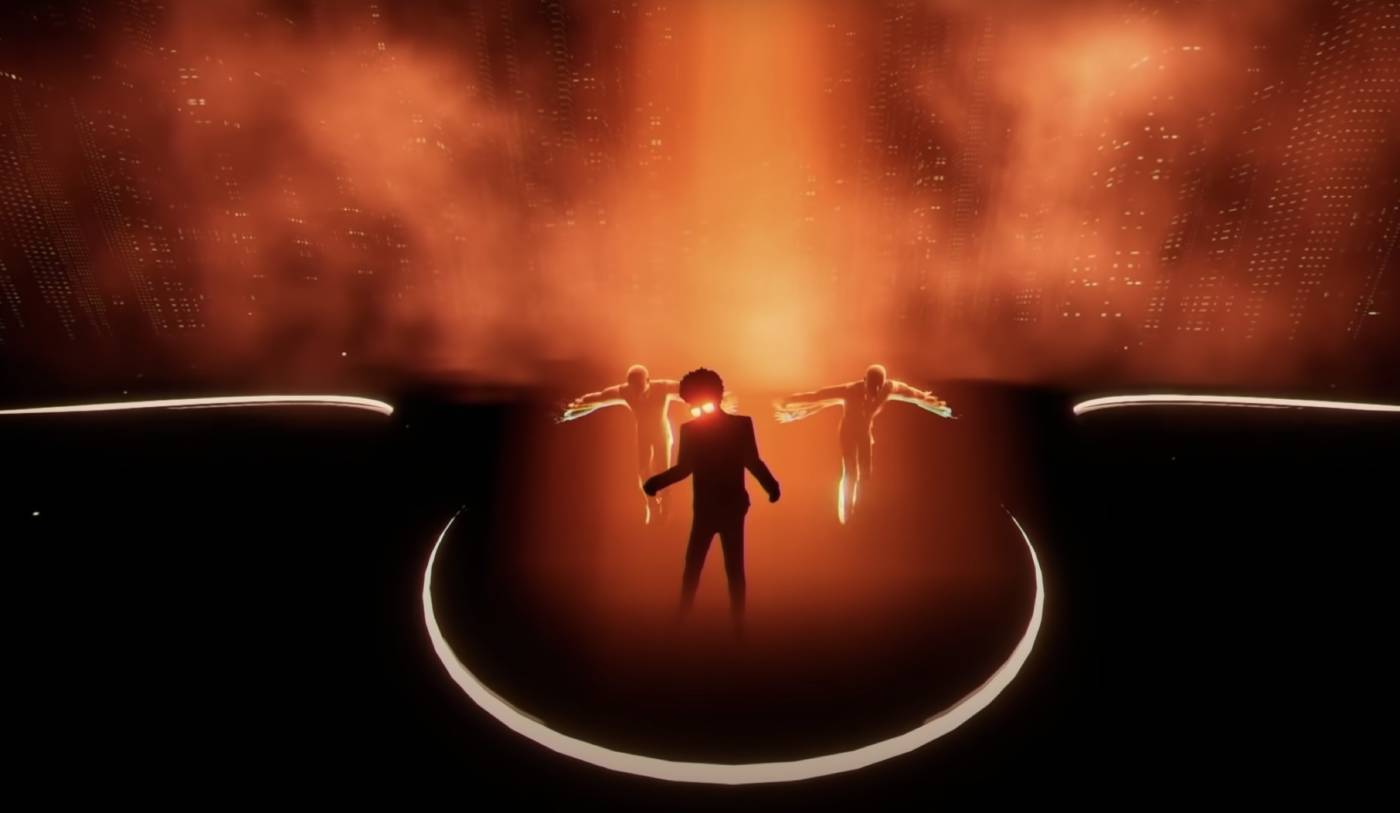 Capture d'écran du concert de The Weeknd organisé sur TikTok.